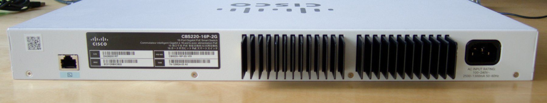 Cisco Hub & Switch: Cisco PoE+ Switch Cisco CBS220-16P-2G – Usato da Basel venduto da Degeb 2