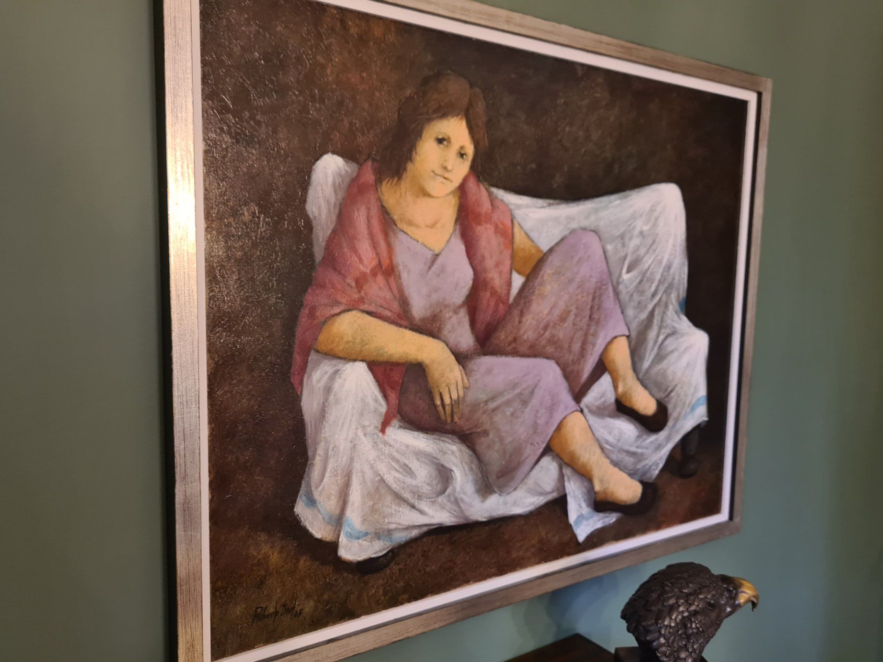 Dipinti: Grosses Öl Gemälde von Roberto Bort 1933 – Usato da Rotkreuz venduto da Dobermann5 6