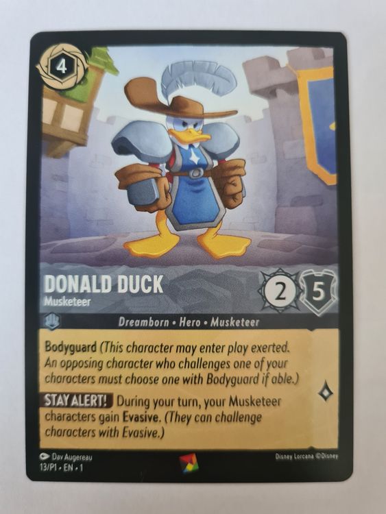 Lorcana, Donald Duck, 13/P1-EN-1, PROMO Essen Spiel 23 (Neu (gemäss ...