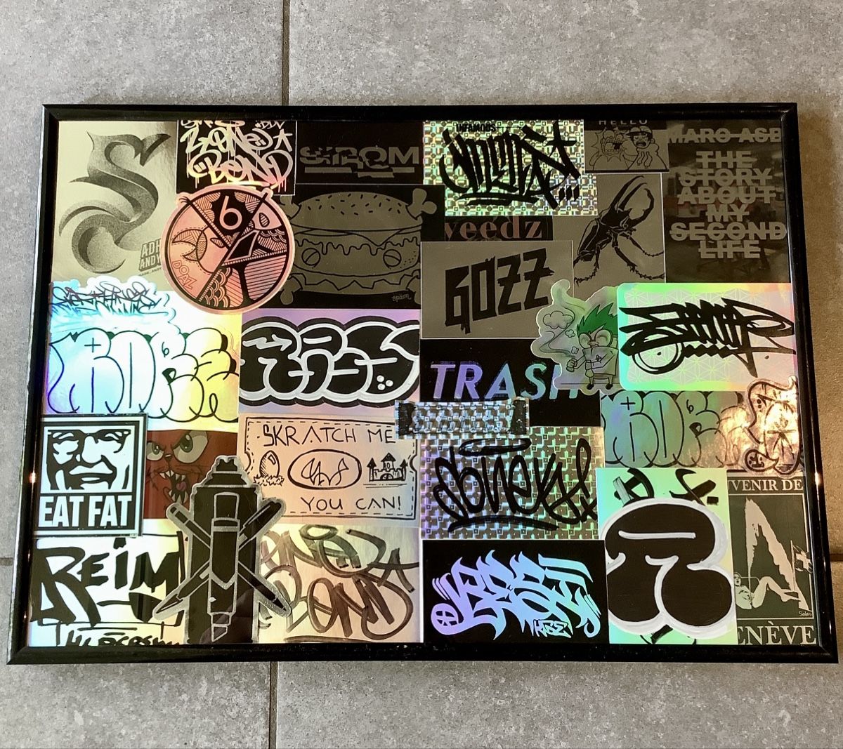 Foto & Immagini: Sticker Collage Graffiti schwarz-weiss Bild by Graffslaps.ch – Nuovo (secondo la descrizione) da zürich venduto da NickLos_26