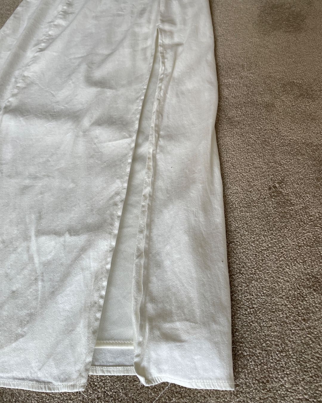 Zara Vestiti: Robe en lin Zara blanc, XS – Usato da Jussy venduto da Retrove 2