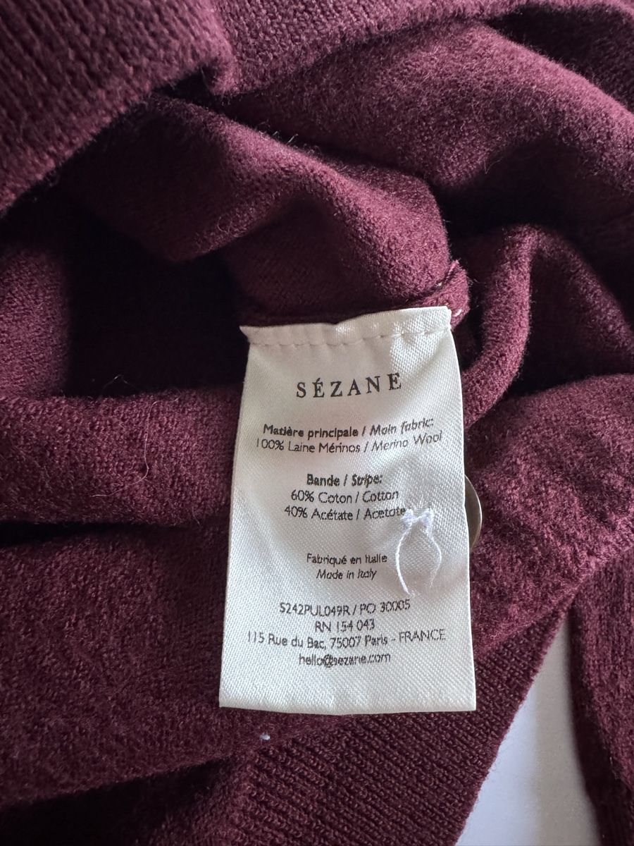 Sezane Maglioni & Felpe: Original Sézane Pullover Rot Damen S – Usato da Vionnaz venduto da b_f_d_r_g 3