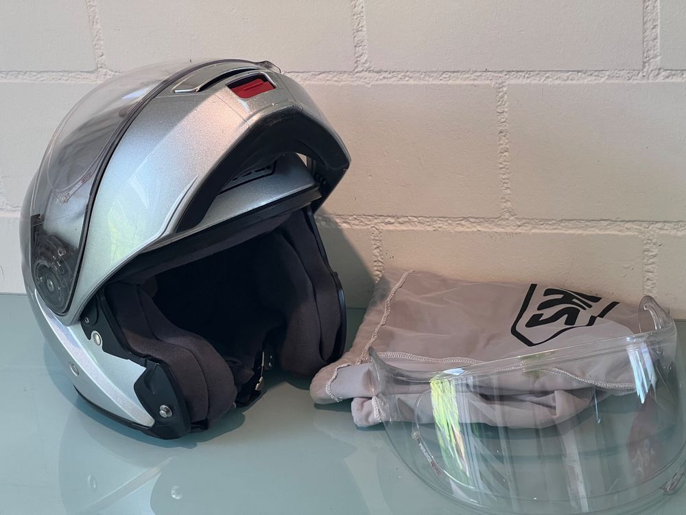 Motorrad-Klapphelm Shoei Neotec 1, silber , Grösse M57-58cm | Kaufen ...