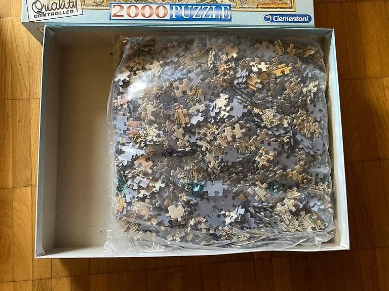 Clementoni Puzzle: CLEMENTONI Puzzle Old Map 2000 Teile – Usato da Winterthur venduto da Quilterin 1