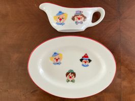 Reutter Kindergeschirr Platte und Sauciere