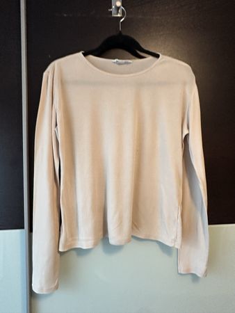 Langarmshirt H&M gerippt beige Grösse M guter Zustand
