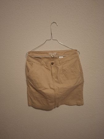H&M L.O.G.G. Minirock Gr. 38 Beige