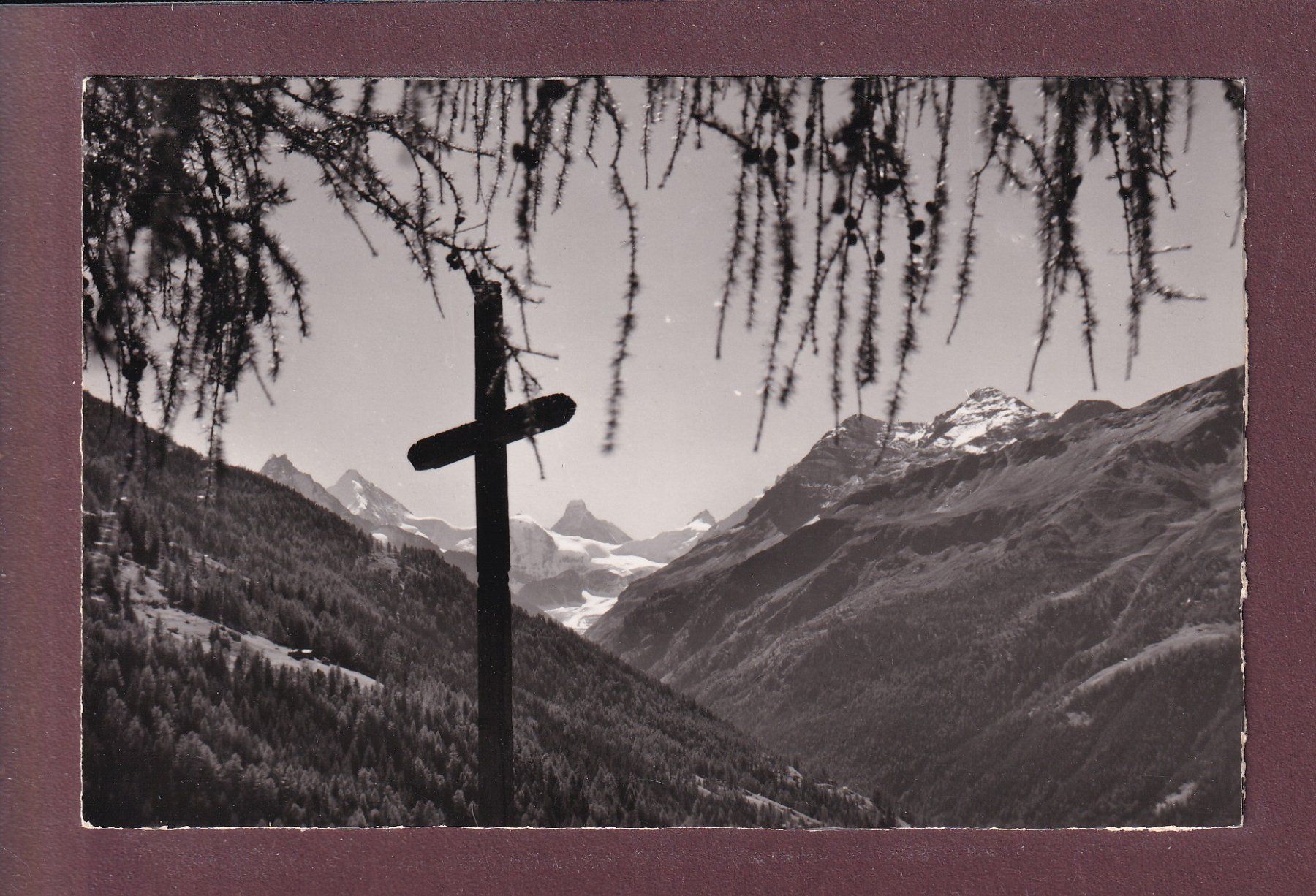 Cartoline postali: Croix de ST. LUC - Besso - Gabelhorn - Cervin – Usato da Pully venduto da nicecards