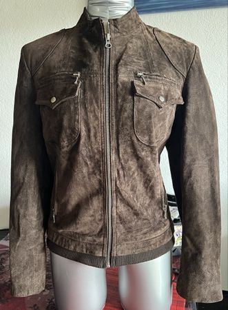 Veste en daim marron Casual Tex, taille 38-40, automne!