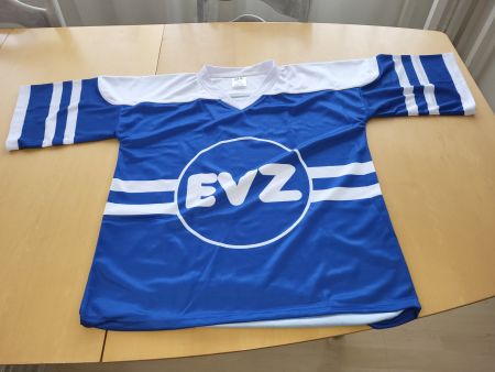 EVZ Eishockey Trikot Nummer 67 blau weiss Neu