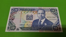 Kenya 20 Schilling Banknote, Jahr 1994,