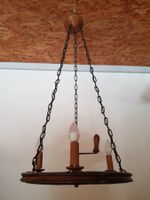 Decken Lampe Leuchte Wagenrad Kronleuchter