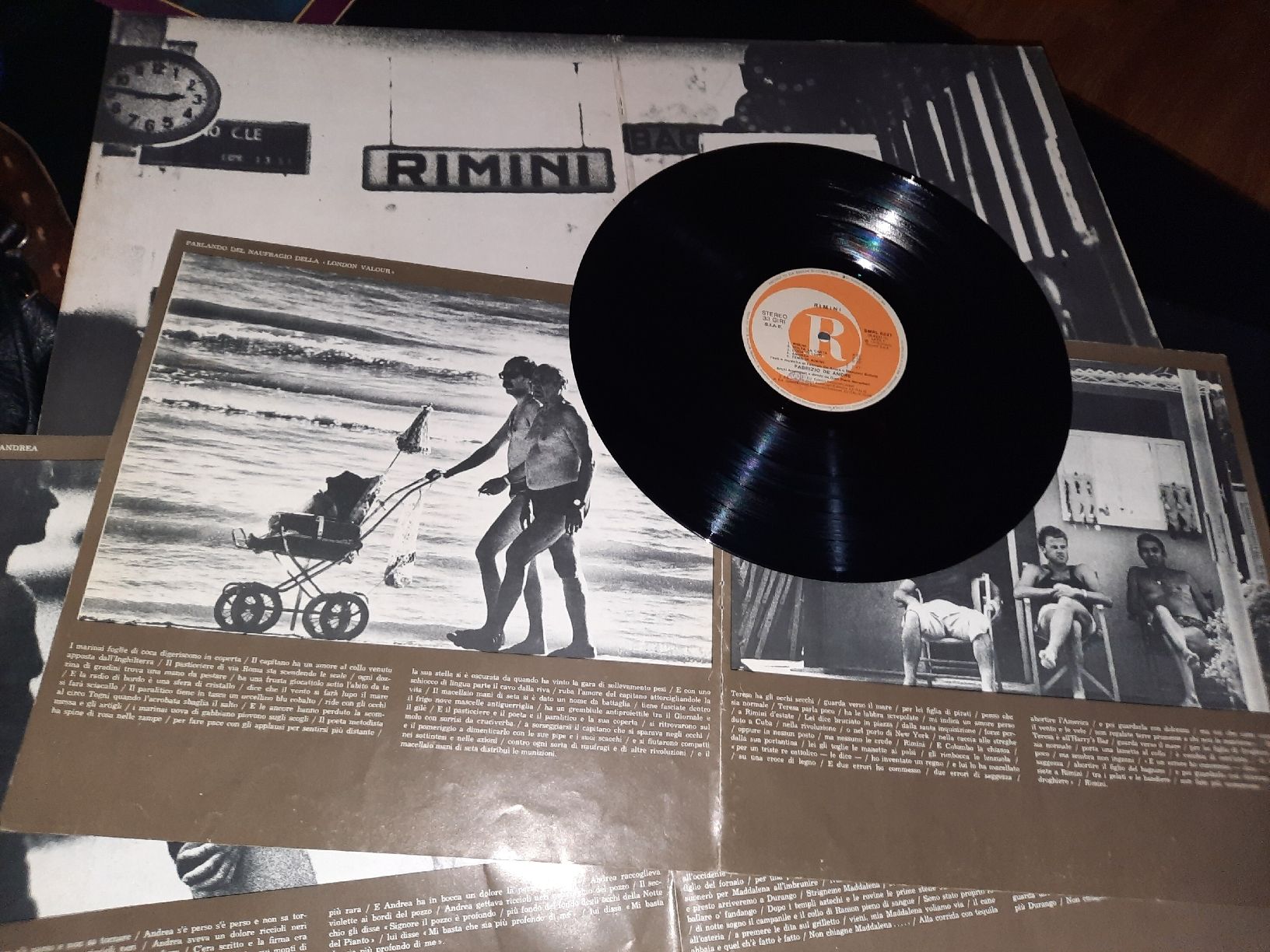 Dischi in vinile: RIMINI Fabrizio de André LP – Usato da Biasca venduto da Old_6blh