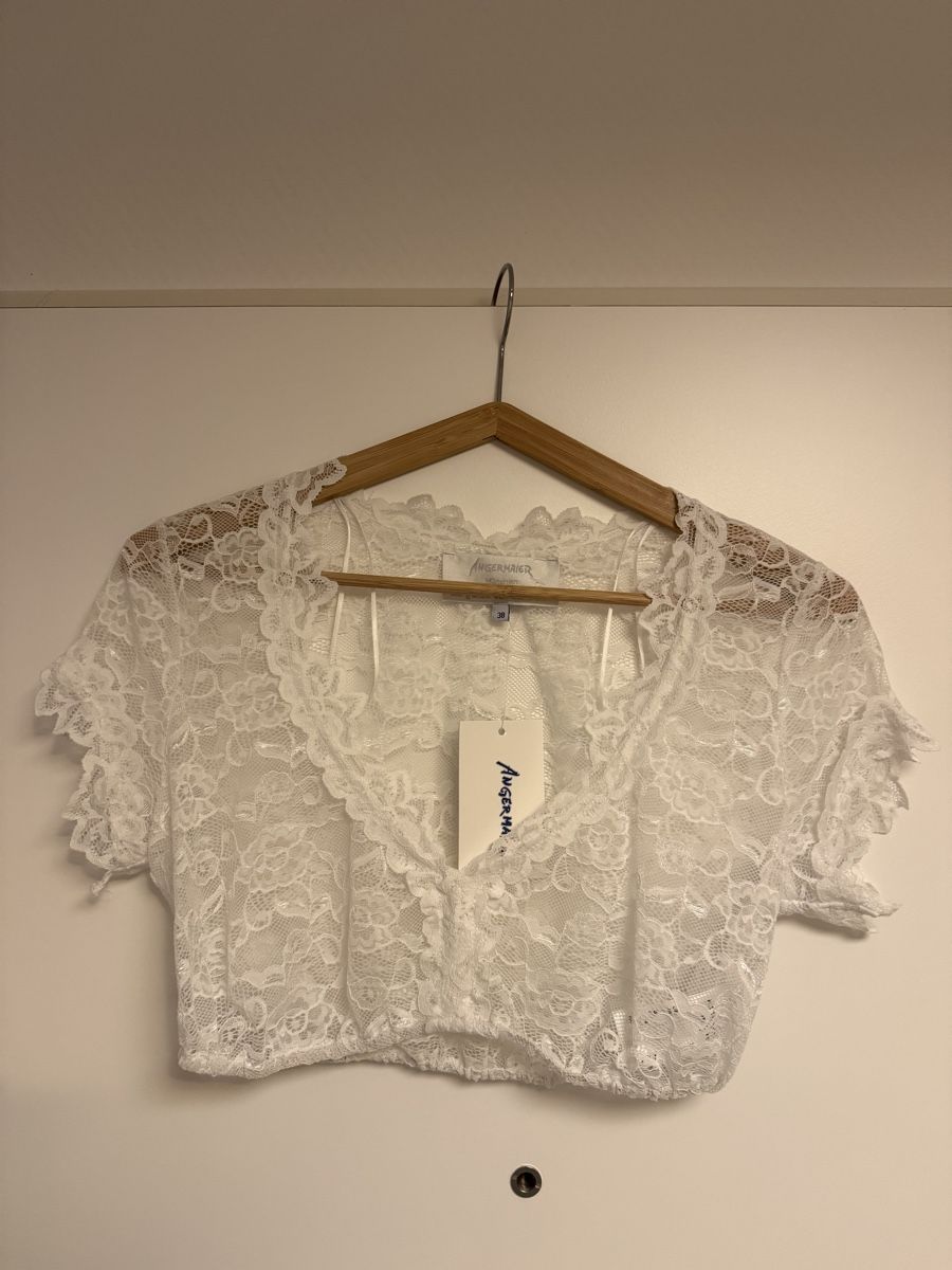Camicette: Dirndl Bluse Weiss Gr. 38 – Nuovo (secondo la descrizione) da Meilen venduto da Aqualinas