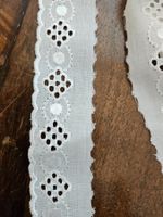 Spitzenband Dekoband Zierband Spitze Bordüre Weiss 8 Meter