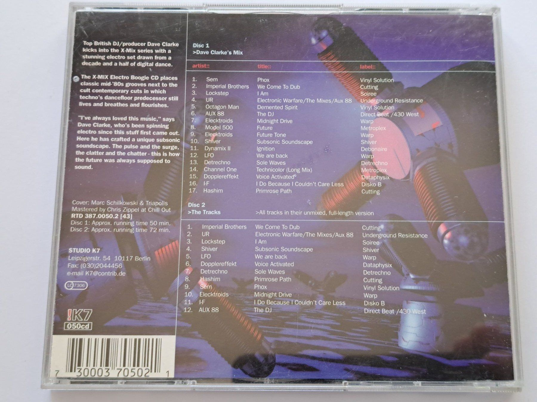 CDs: Cd Dave Clark - X-Mix Electro boogie 2 Cds – D'occasion à Pully par bro_n52j 2