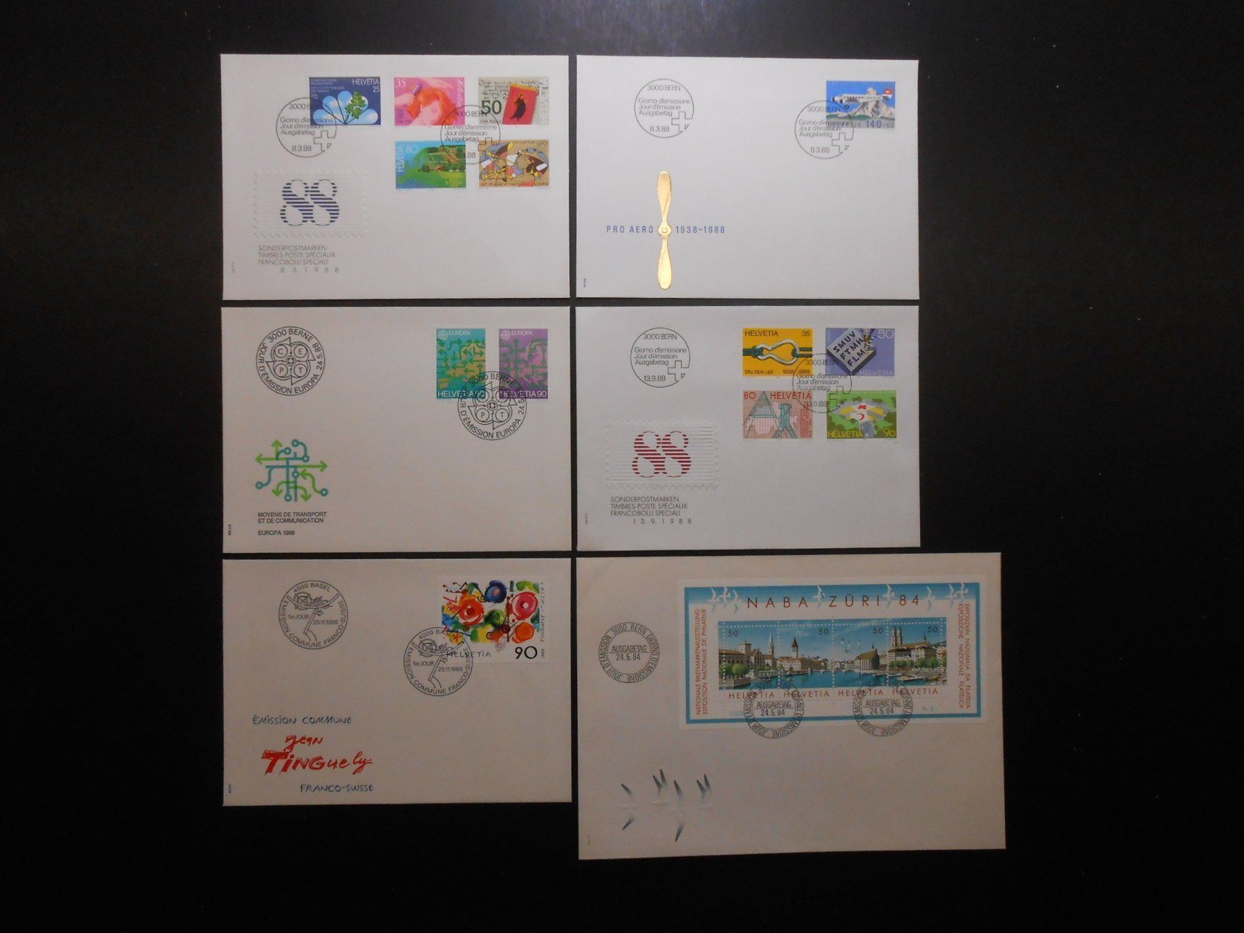 Alle Briefmarken: CH FDC 1988 Z CHF 28.50 - Lot 121 – Gebraucht aus Hallwil von pkaiser44 1