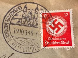 1934 12er Dienstmarke Deutsches Reich Ottobeuron