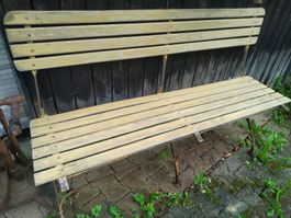 Antiker Gartenbank Rest.Objekt