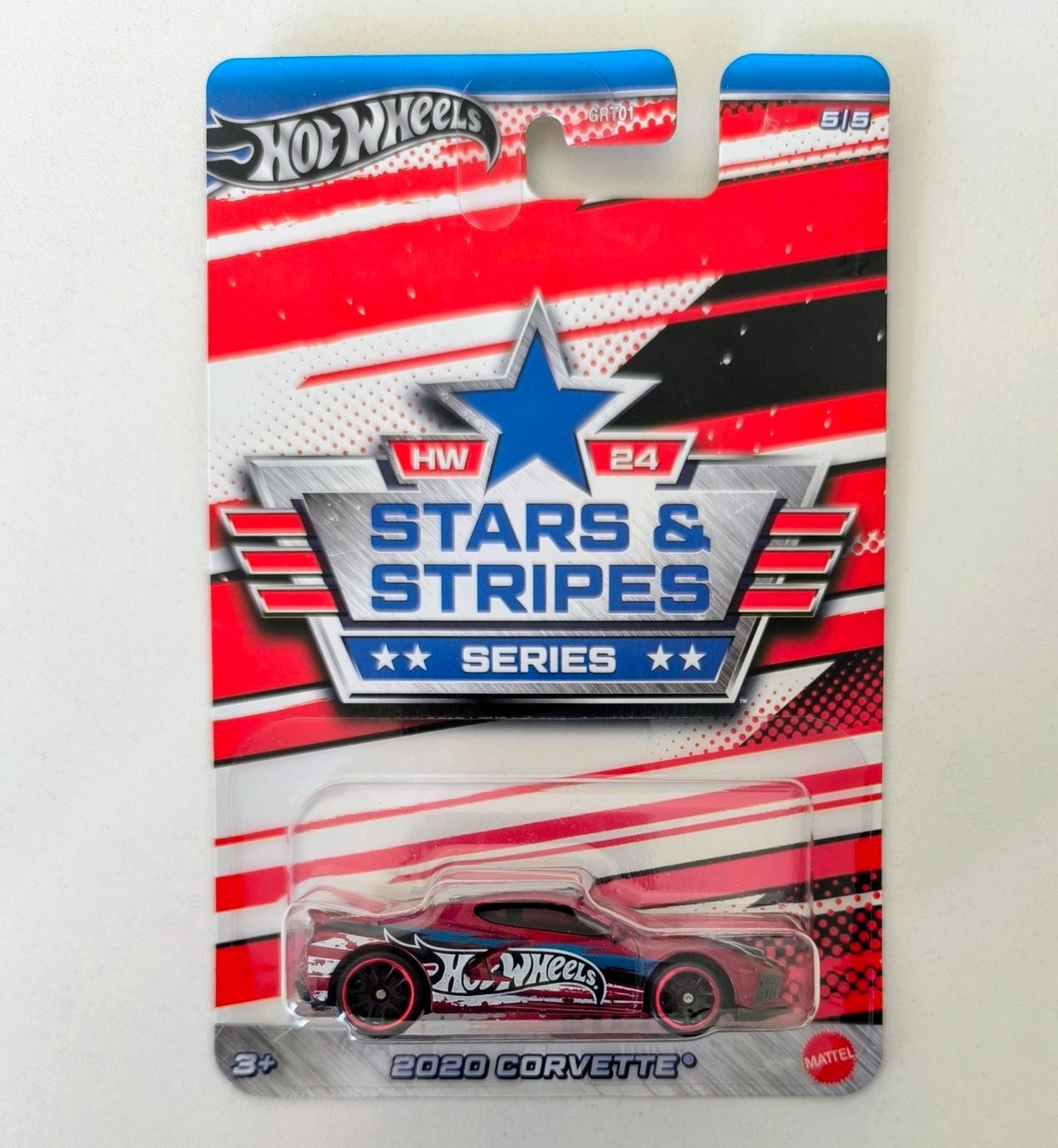 Hot Wheels Modellini d'auto: Hot Wheels Stars & Stripes 2020 Corvette – Nuovo e nell'imballaggio originale da Muttenz venduto da hak_dsk9