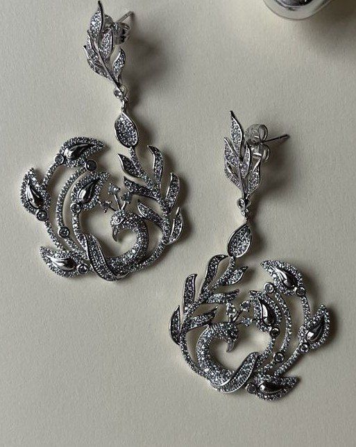 Orecchini pendenti & Orecchini a lobo: Ohrhänger silbern mit Strass Steinen – Nuovo (secondo la descrizione) da Zürich venduto da tat_9rc9 2
