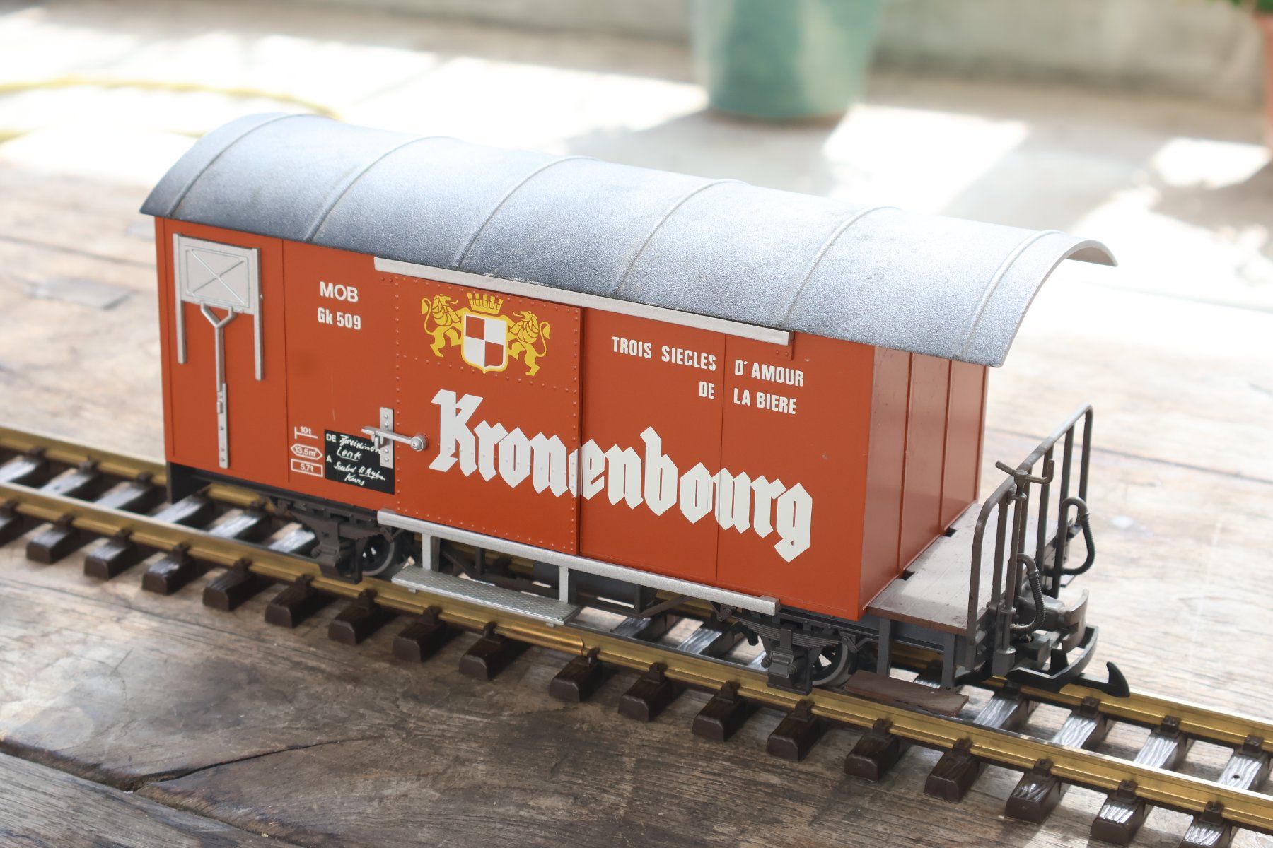 LGB Modellini di ferrovie: LGB MOB Güterwagen + Metallachsen – Usato da Winterthur venduto da Monstera 3