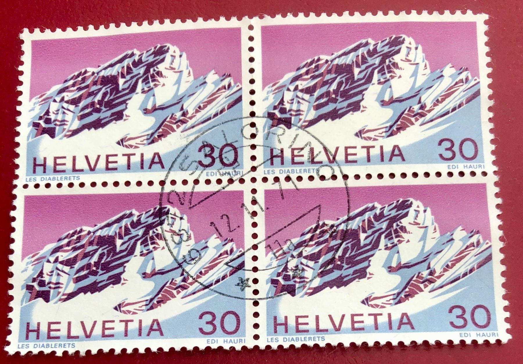 Tutti i francobolli: 4 er Block Nr.503 mit Stempel   – Usato da Aarau venduto da Billa007