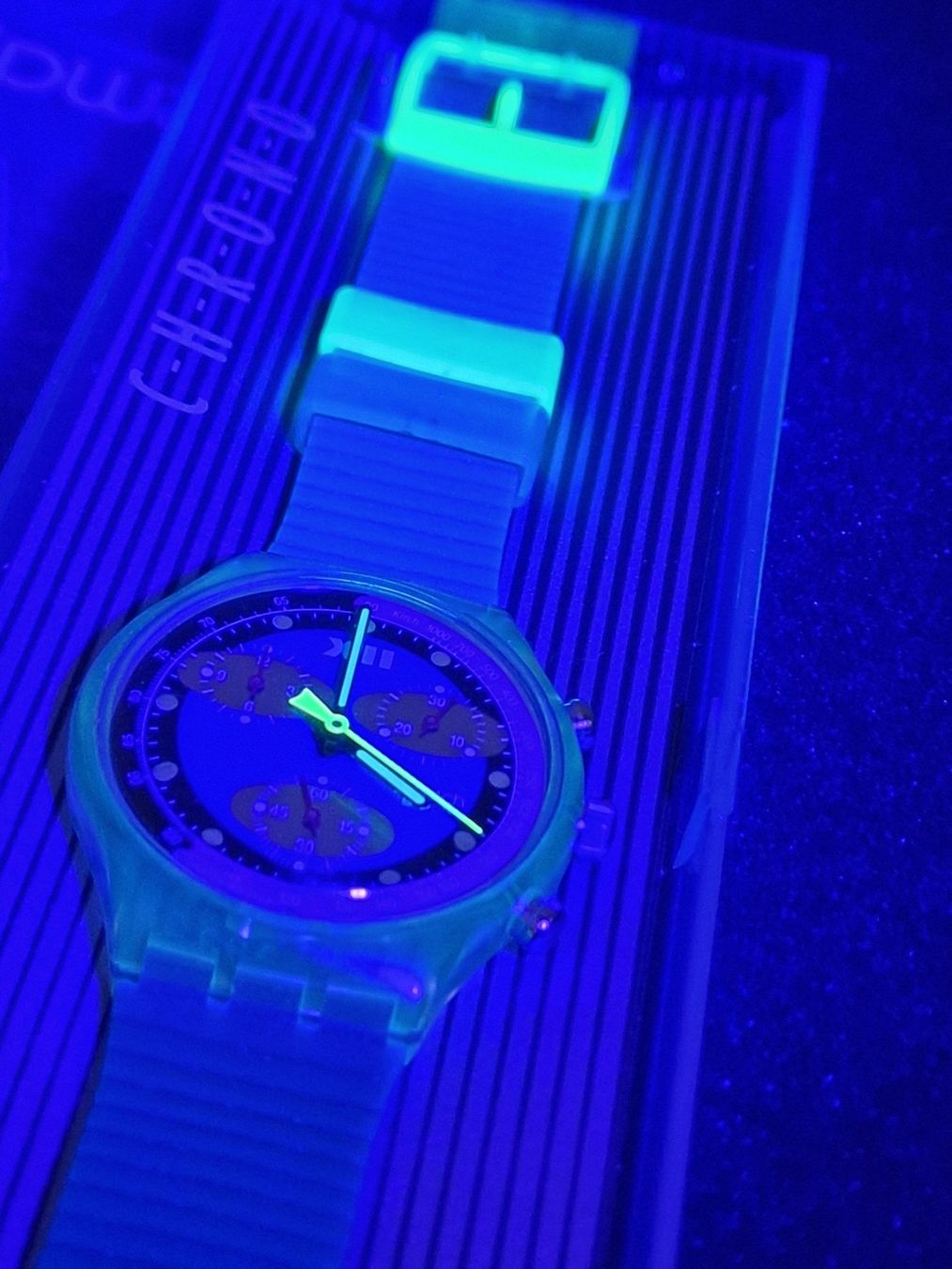 Swatch Uhren: Swatch. Ref. SCK 101 "Blue Chip" 38mm – Gebraucht aus Bülach von