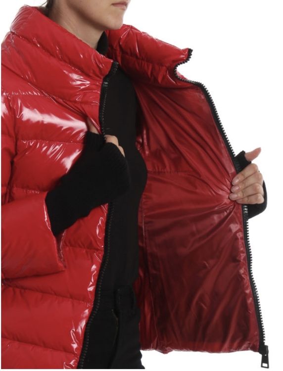 Glanzende Daunenjacke Damen
