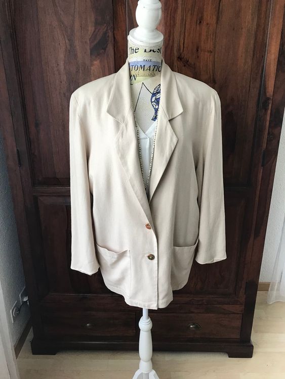Retroblazer écru aus Seide | Kaufen auf Ricardo