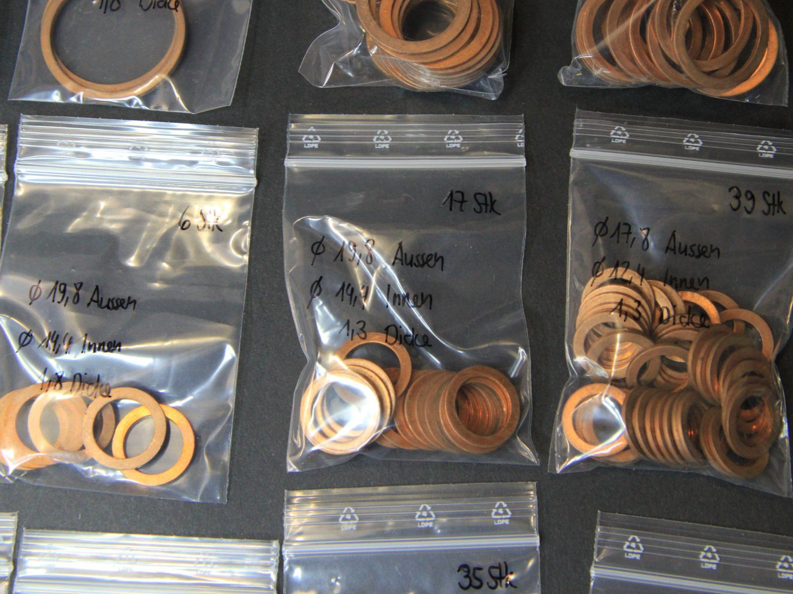 Tutti gli attrezzi: Kupferdichtring Sortiment, verschiedene Grössen – Nuovo (secondo la descrizione) da Hölstein venduto da Kraftpaket 4