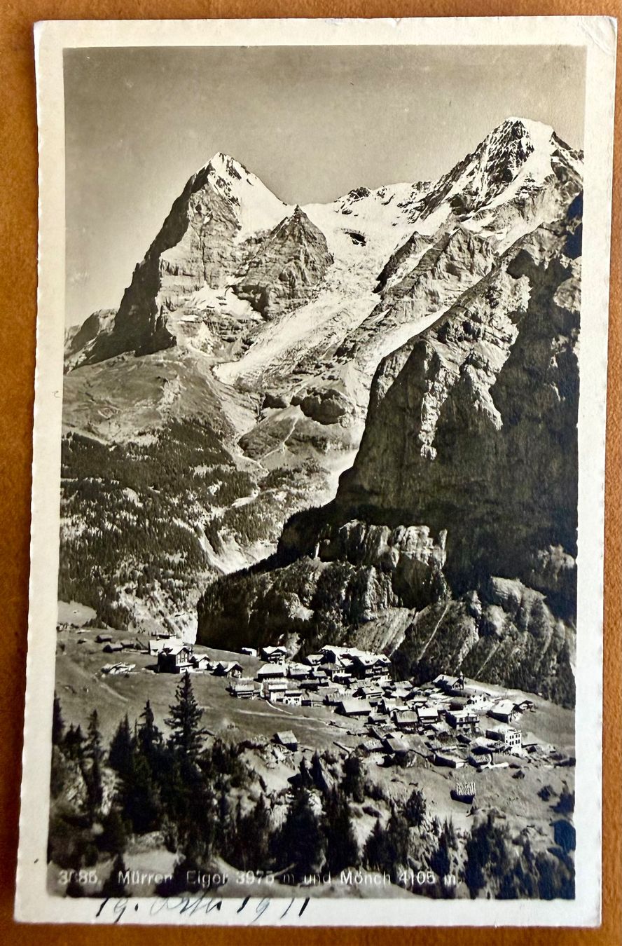 Cartoline postali: Mürren - Panorama 1911 – Usato da Lutry venduto da Ediego