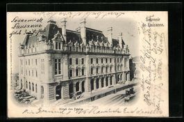 Lausanne, Hotel de Postes mit Strassenba