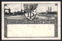 Magdeburg, Kreis-Turnfest 1912, Wappen, 