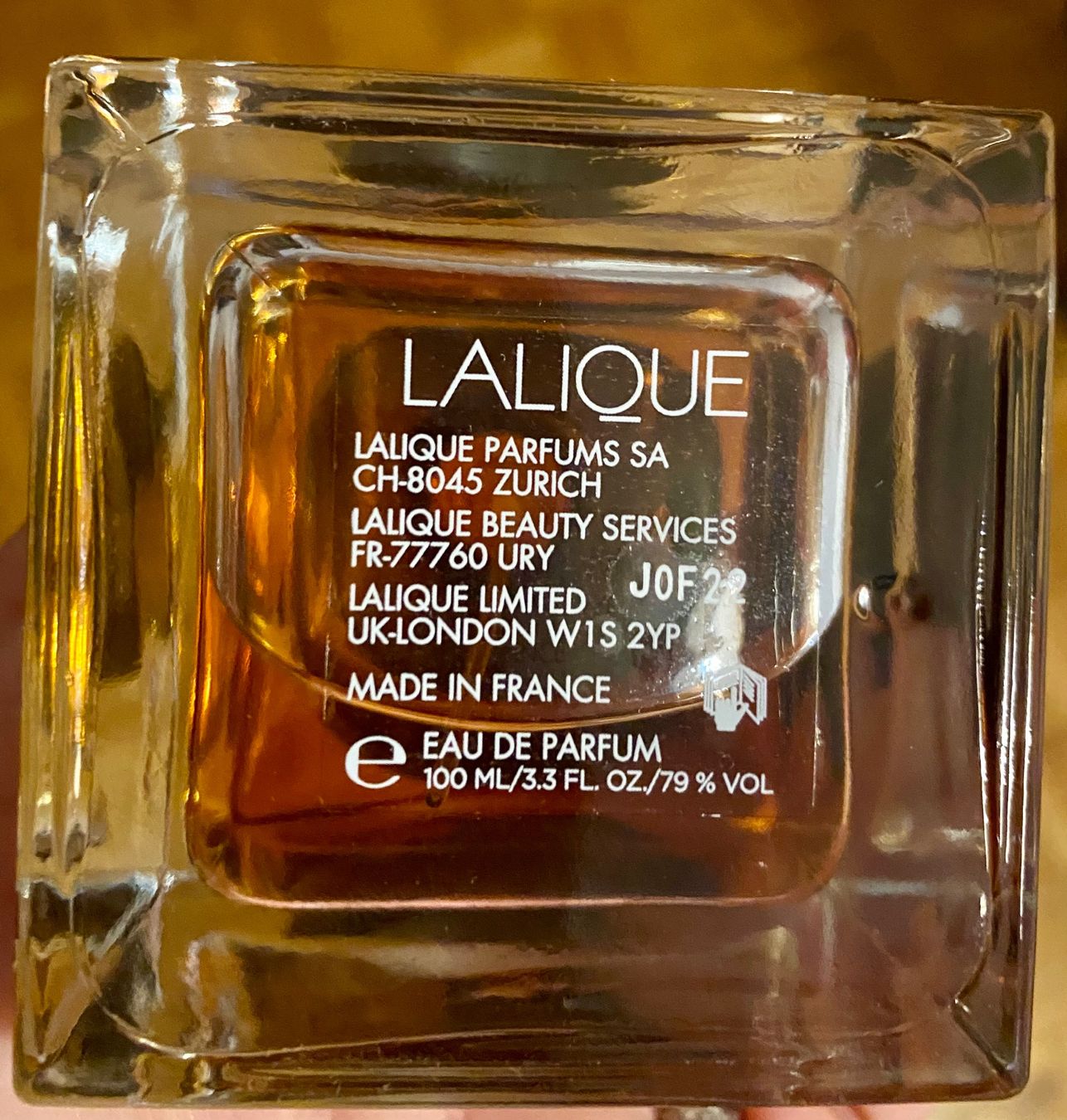 Lalique Parfums & Eau de Toilette: LALIQUE Ombre Noire EDP 100 ml – D'occasion à Genève par inn_n9kf 1