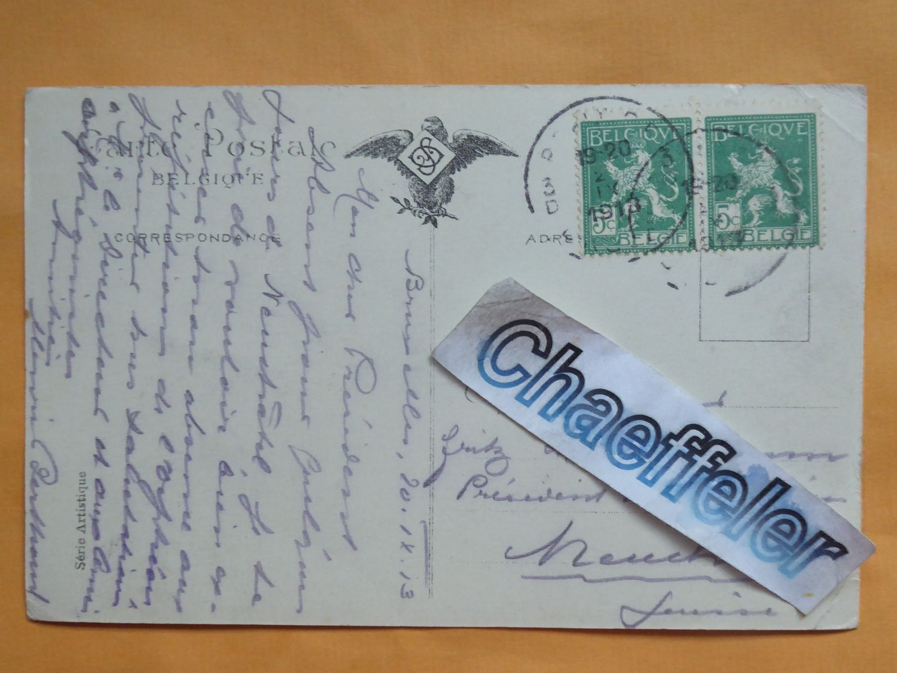 Cartoline postali: 1913  Bruxelles, Palais de Justiee – Difettoso da Zürich venduto da Chaeffeler 1