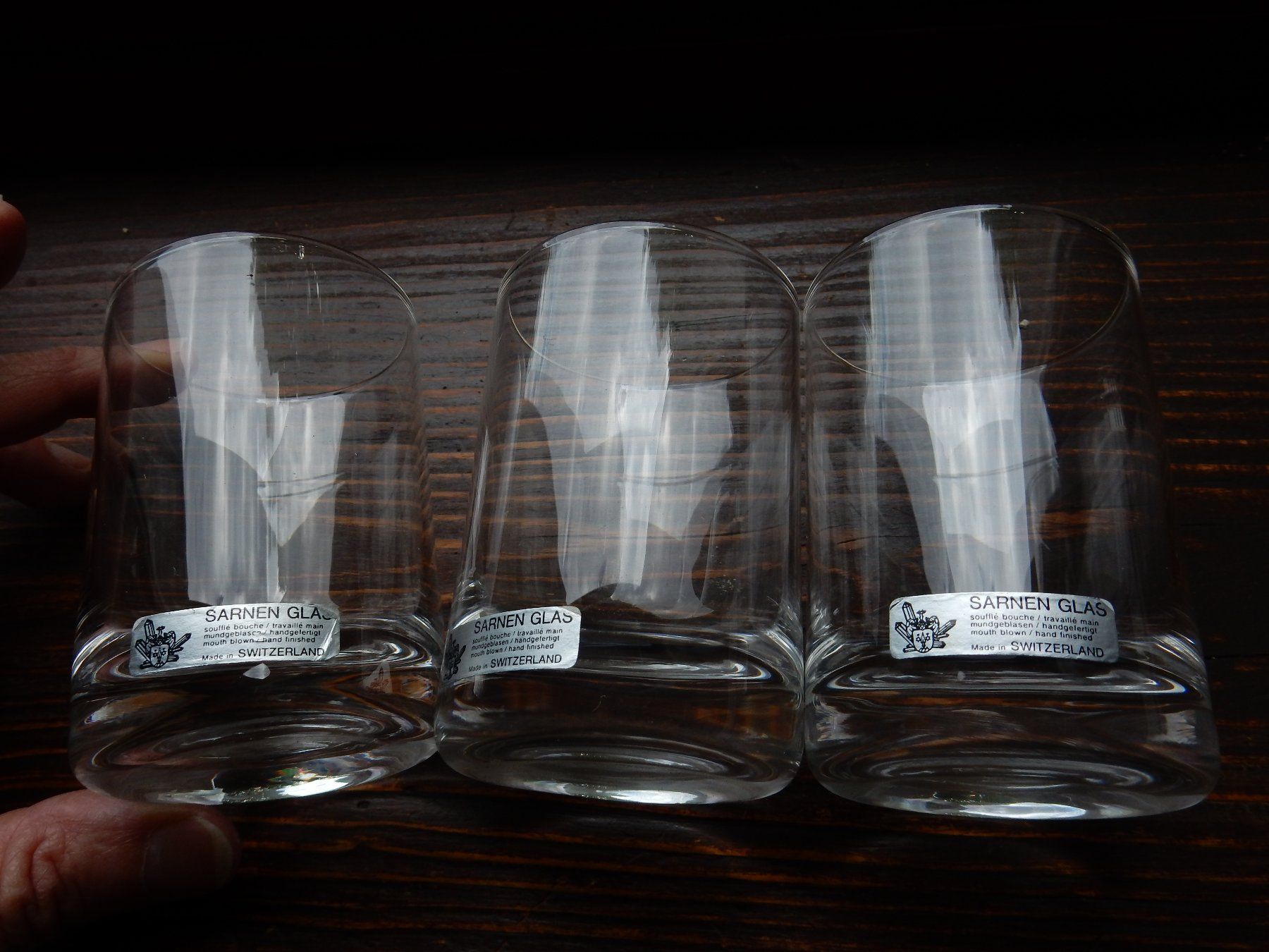 Bicchieri: 3x Trinkglas Sarner Glas Whisky Glas – Nuovo (secondo la descrizione) da Jona venduto da simongarden 5
