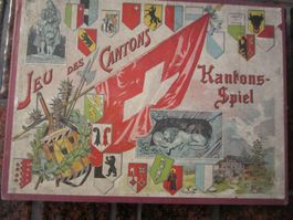 JEU DES CANTONS-KANTONS-SPIEL!!(ANTIKES KARTENSPIEL)RARITÄT!