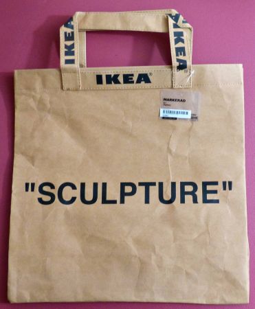 VIRGIL ABLOH X IKEA NEW SCULPTURE MEDIUM SIZE BAG 45x45 CM