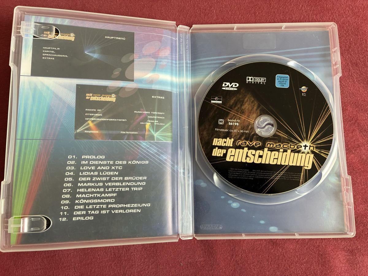 Tutti i DVDs: Rave Macbeth - Nacht der Entscheidung – Usato da Winterthur venduto da Eisenware 2