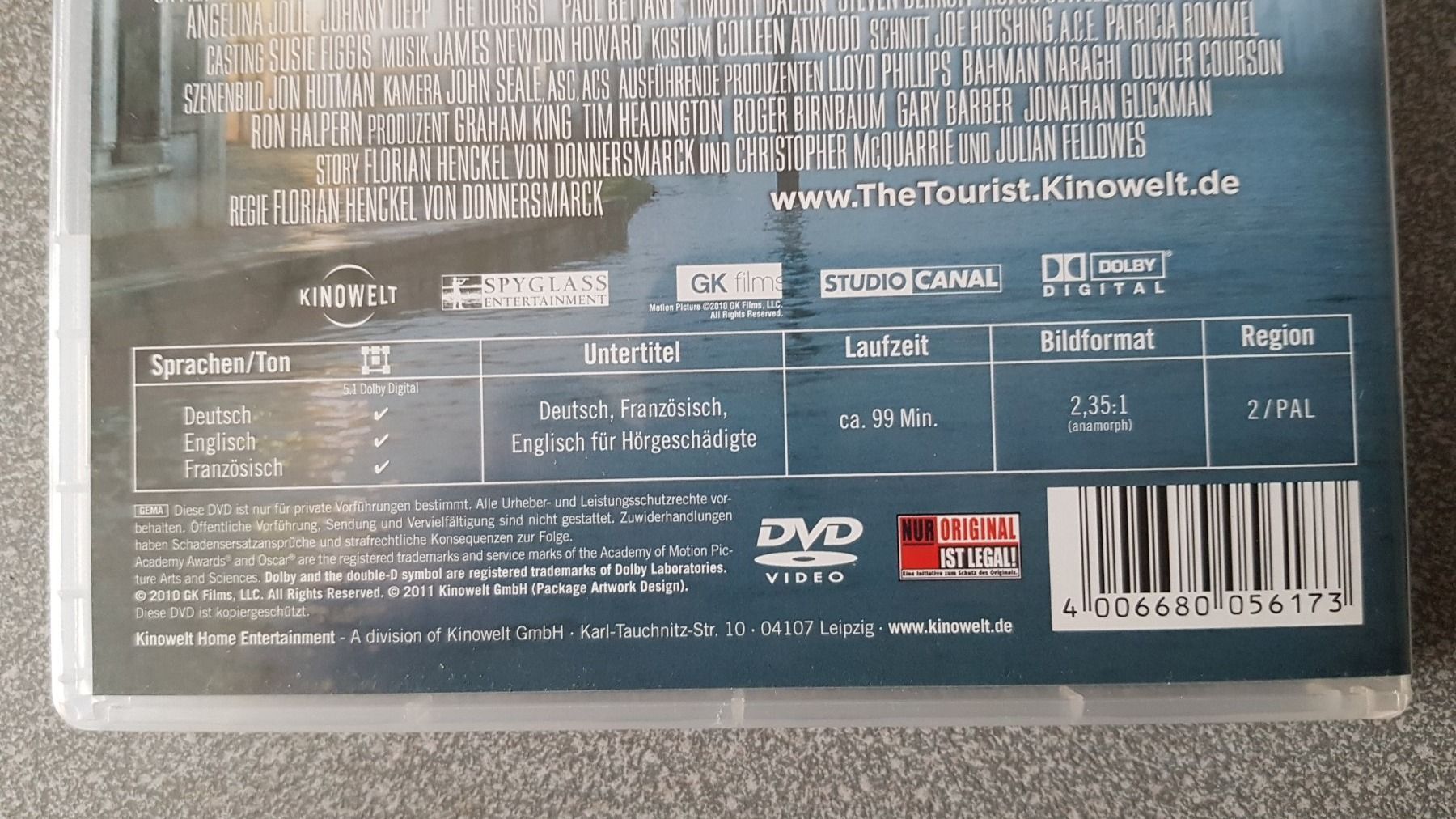 Tutti i DVDs: DVD The Tourist / Johnny Depp – Usato da Oetwil am See venduto da fineli2 1