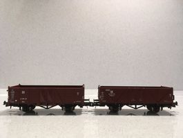 Roco H0 2 deutsche güterwagen DR NEU