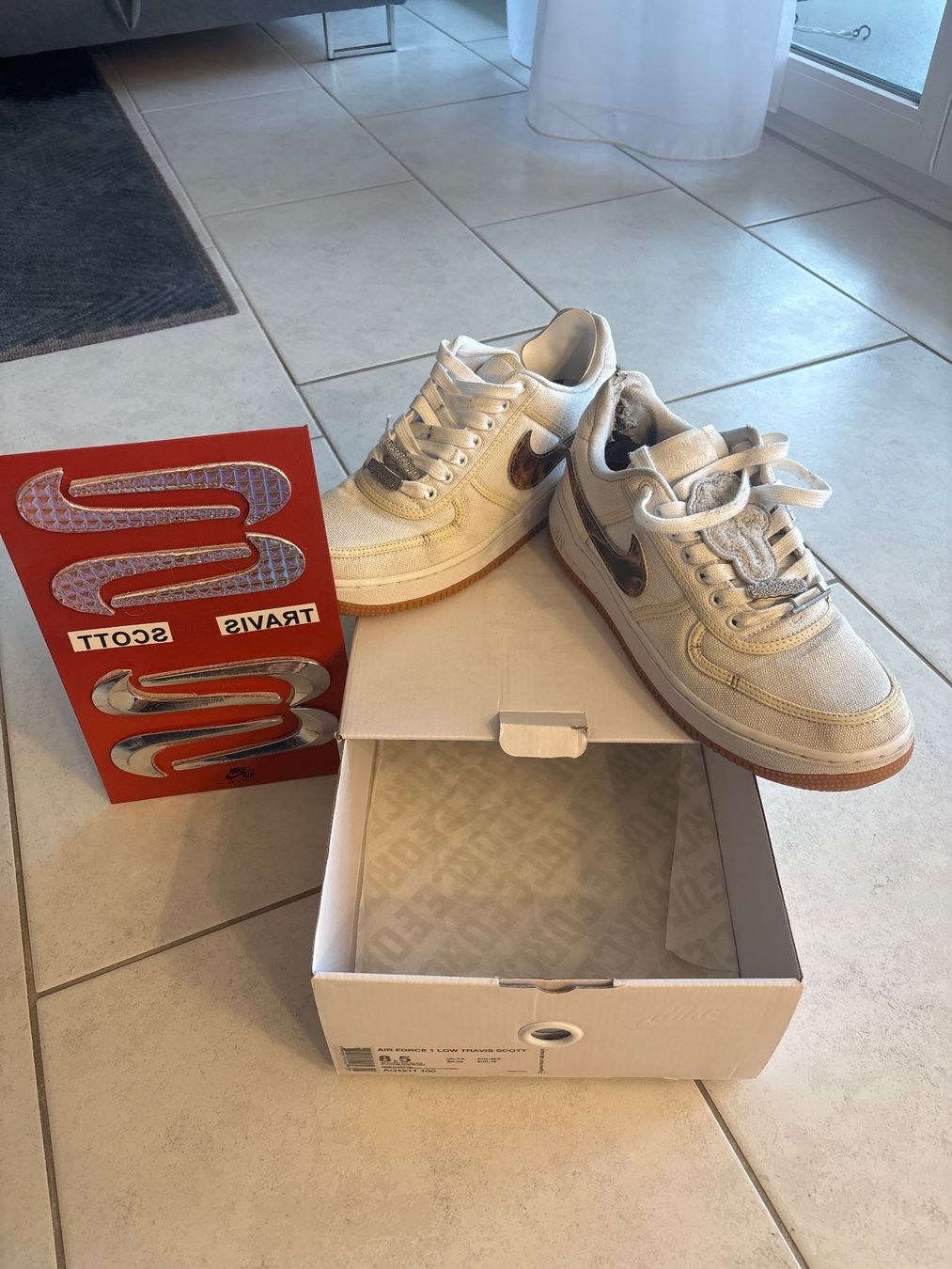 Nike Air Force 1 Low Travis Scott Segel, Grösse 42 (Gebraucht) in