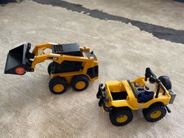 Jeep und Bagger