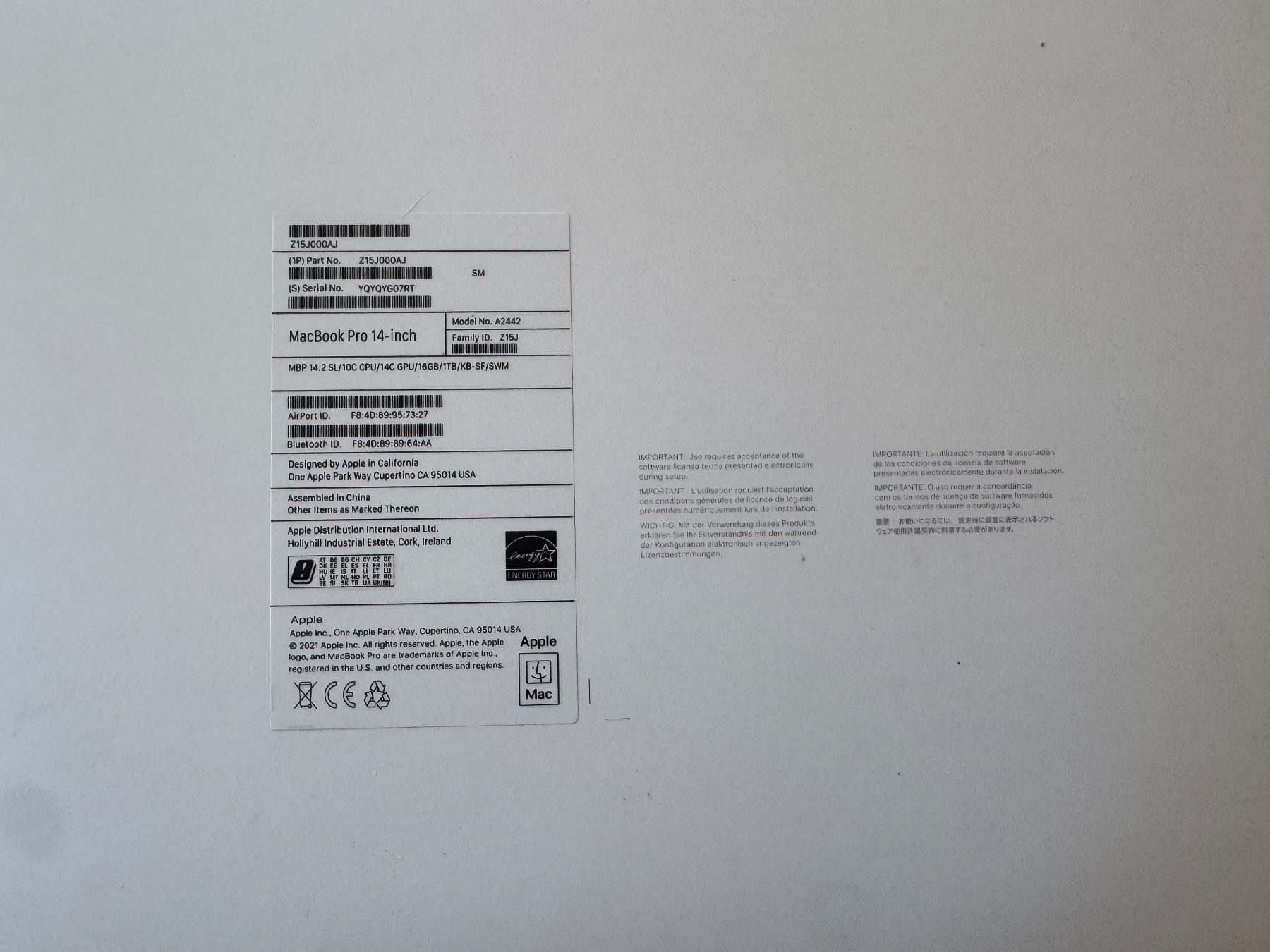 Apple Notebook: Apple MacBook Pro M1 Pro 14" Silber – Usato da Castel San Pietro venduto da Steex33 4