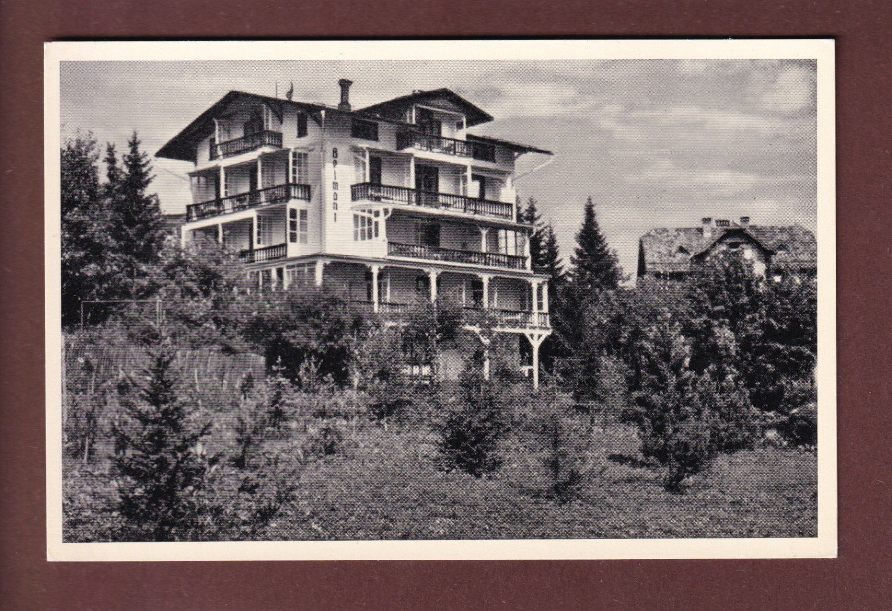 Cartoline postali: DAVOS - Privathotel Belmont – Usato da Pully venduto da nicecards