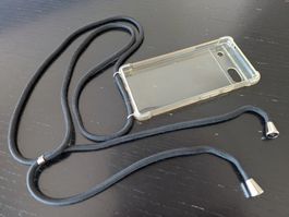 Handyhülle für Pixel 6a mit Umhängeband transparent