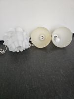 3 Lampenschirme weiss 1 Blume, 2 Glocken - Tolle Deko (56)