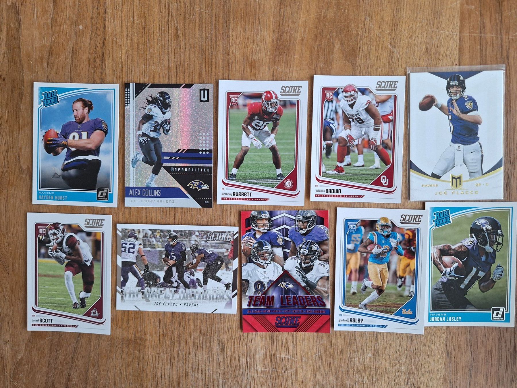 Panini Sammelbilder & Trading cards: 10 NFL Trading Cards Baltimore Ravens – Gebraucht aus Zürich von Candid85