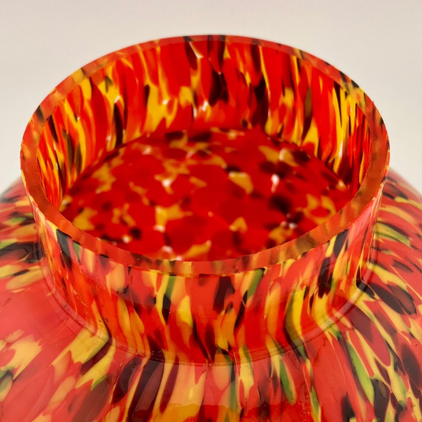 Vasi & Recipienti: Vase boule en verre soufflé moucheté – Usato da Lausanne venduto da Machins.trucs 5